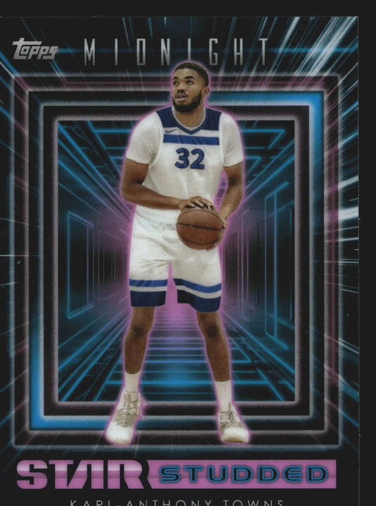 2023-24 Topps Midnight Karl-Anthony Towns #SS-10 Star Studded - Basketball Card Single