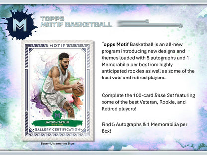 2023-24 Topps Motif Basketball Hobby Box