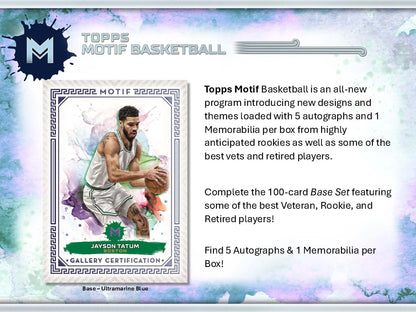 2023-24 Topps Motif Basketball Hobby Box - Sports Cards - Basketball Sealed