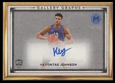 2023-24 Topps Motif Keyontae Johnson #GG-KJ Gallery Graphs #/99 Thunder - Basketball Card Single