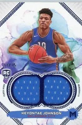 2023-24 Topps Motif Keyontae Johnson #MDR-9 Dual Relic /35 Ultramarine Blue RC - Basketball Card Single