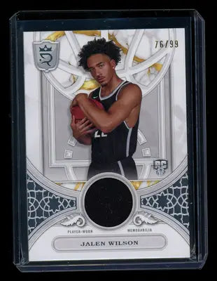 2023-24 Topps Royalty Collection Basketball Jalen Wilson #RBR-JWI Patch 76/99