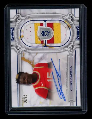 2023-24 Topps Royalty Collection Clint Capela #RRS-CC Autograph 06/25 Patch - Basketball Card Single