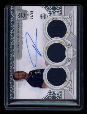 2023-24 Topps Royalty Jordan Hawkins #SJS-JH Autograph 29/99 Jersey Patch RC - Basketball Card Single