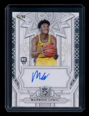 2023/24 Topps Royalty Pursuit of Greatness Maxwell Lewis #POG-ML Auto 05/99 RC - Basketball Card Single