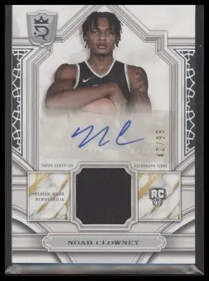 2023-24 Topps Royalty #RA-NC Noah Clowney Relic Signatures #42/99 - Basketball Card Single