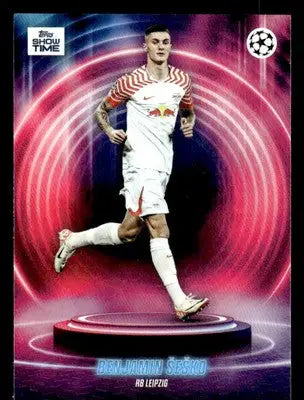 2023-24 Topps Showtime UEFA Club Competitions #NNO Benjamin Sesko - Soccer Card Single