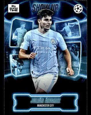 2023-24 Topps Showtime UEFA Club Competitions #NNO Julian Alvarez - Soccer Card Single
