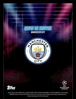 2023-24 Topps Showtime UEFA Club Competitions #NNO Kevin de Bruyne - Soccer Card Single