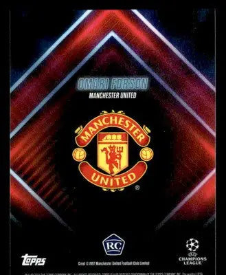 2023-24 Topps Showtime UEFA Club Competitions #NNO Omari Forson - Soccer Card Single