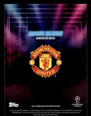 2023-24 Topps Showtime UEFA Club Competitions #NNO Rasmus Højlund - Soccer Card Single