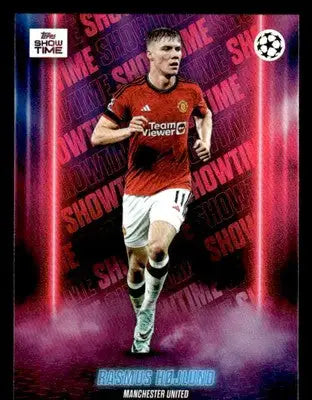 2023-24 Topps Showtime UEFA Club Competitions #NNO Rasmus Højlund - Soccer Card Single