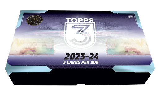 Topps Three Basketball 2023-24 Trading Card Box for Collectors and Sports Fans