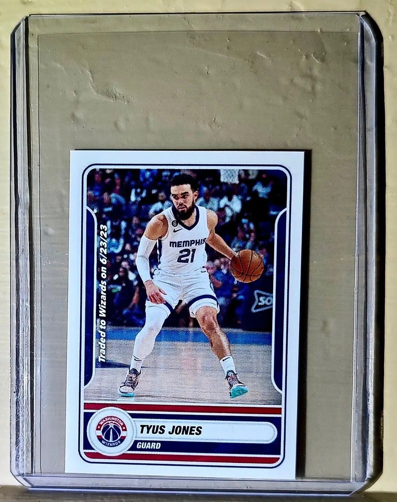 2023-24 Tyus Jones Panini NBA Basketball #289 Sticker Washington Wizards - Basketball Card Single