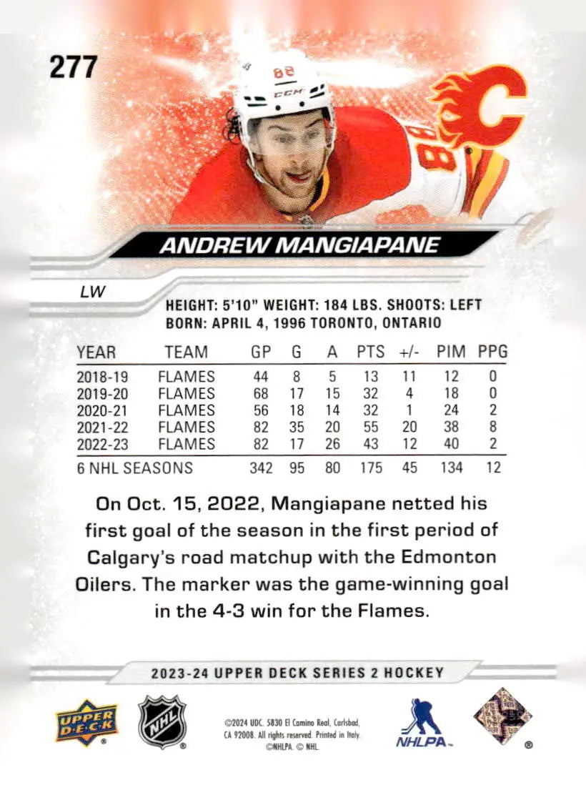 2023-24 Upper Deck #277 Andrew Mangiapane - Hockey Card Single
