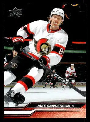 2023-24 Upper Deck #378 Jake Sanderson - Hockey Card Single