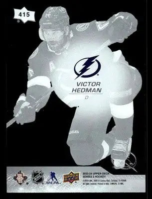 2023-24 Upper Deck #415 Victor Hedman Clear Cut - Hockey Card Single