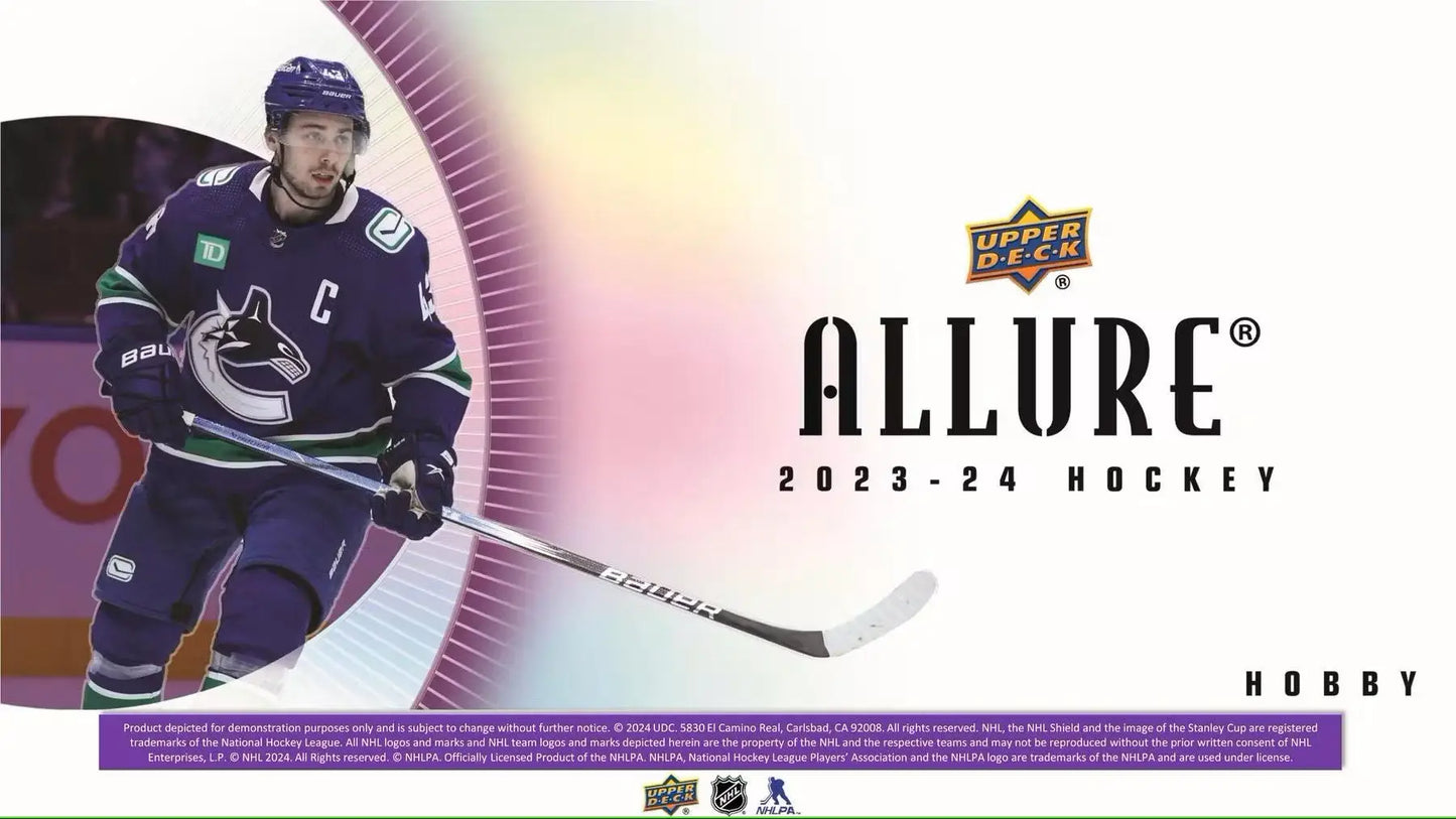 2023/24 Upper Deck Allure Hockey Hobby Box | Columbia Sports Cards - Sports Card Hobby Boxes