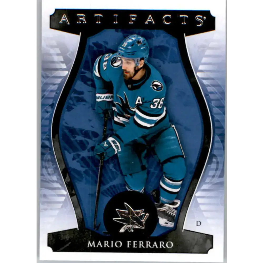 2023-24 Upper Deck Artifacts #82 Mario Ferraro NM-MT San Jose Sharks Hockey Card - Hockey Card Single