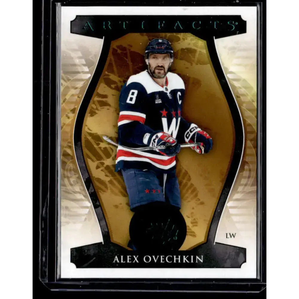 2023-24 Upper Deck Artifacts Turquoise #124 Alex Ovechkin NM-MT Washington Capitals Hockey Card - Hockey Card Single