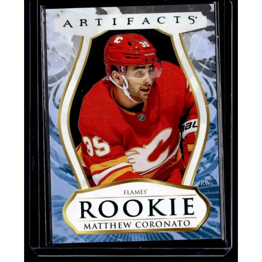 2023-24 Upper Deck Artifacts Turquoise #171 Matthew Coronato NM-MT RC Rookie Calgary Flames Hockey Card - Hockey Card