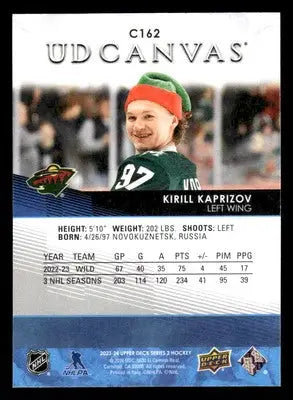 2023-24 Upper Deck #C162 Kirill Kaprizov UD Canvas - Hockey Card Single