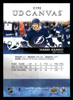 2023-24 Upper Deck #C193 Tanner Jeannot UD Canvas - Hockey Card Single