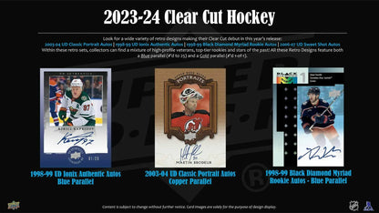 2023-24 Upper Deck Clear Cut Hockey Hobby Box