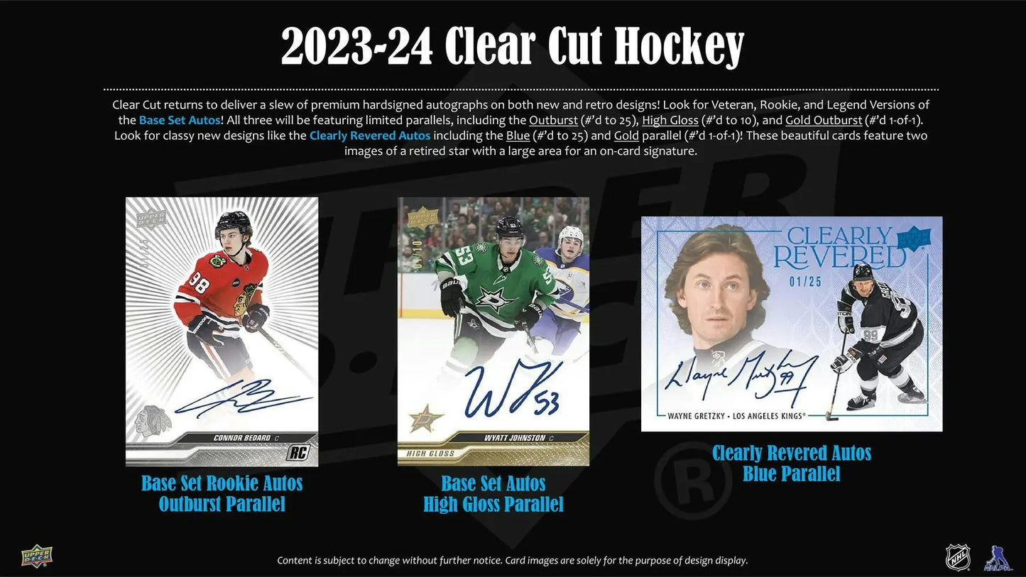 2023-24 Upper Deck Clear Cut Hockey Hobby Box