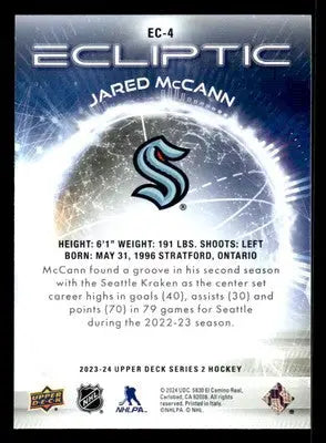 2023-24 Upper Deck #EC-4 Jared McCann Ecliptic - Hockey Card Single