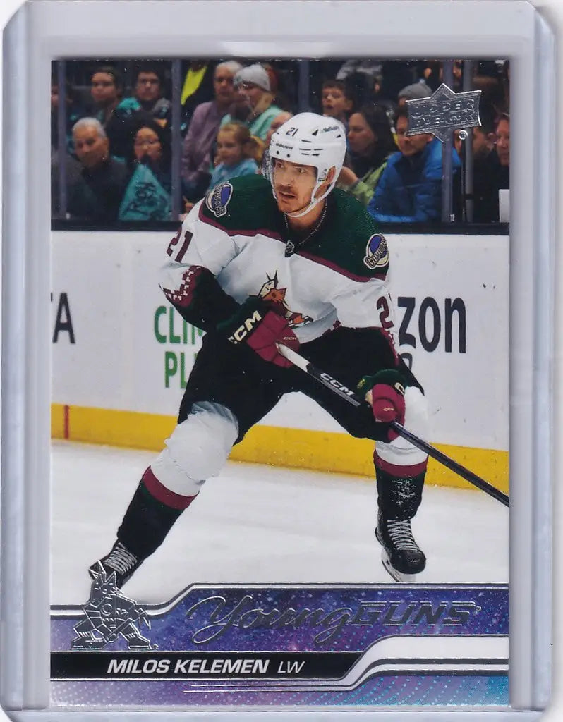 Hockey trading card of Milos Kelemen from Upper Deck Series 1 Arizona Coyotes