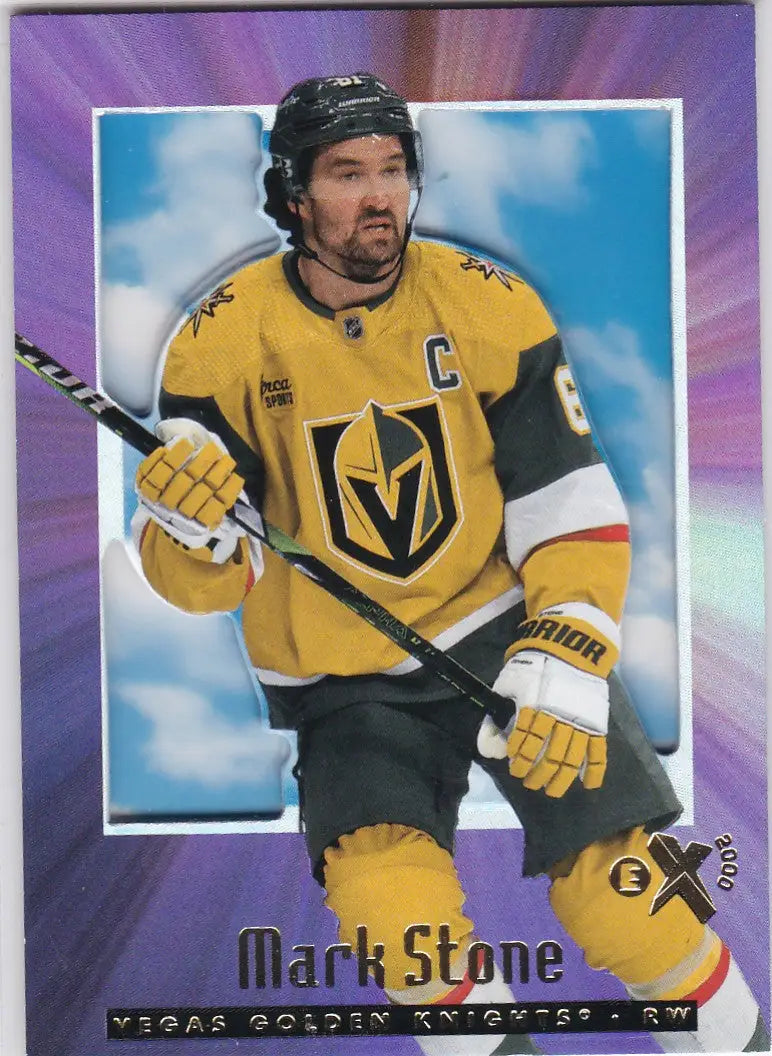 Mark Stone hockey card from 2023-24 Upper Deck Skybox E-X 2000 Vegas Golden Knights