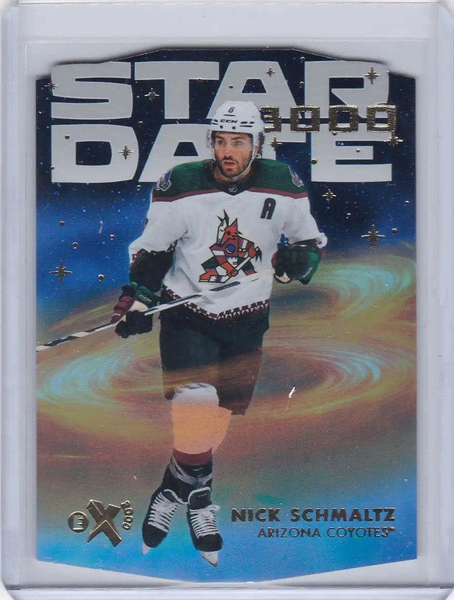 Nick Schmaltz Coyotes hockey card from Upper Deck Skybox E-X 2000 Star Date 3000