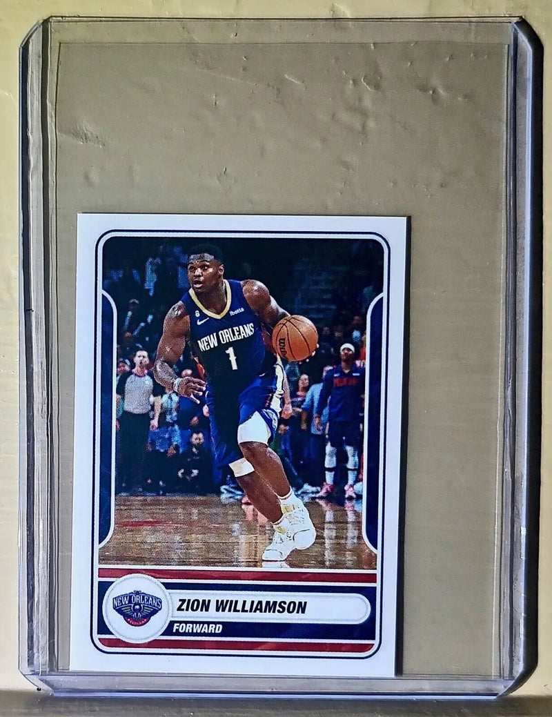 2023-24 Zion Williamson Panini NBA Basketball #402 Sticker New Orleans Pelicans - Basketball Card Single
