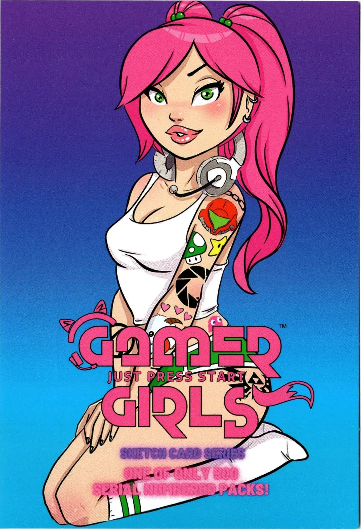 2023 5finity Gamer Girls Factory Sealed Sketch Card Pack - Non-Sports Card Box