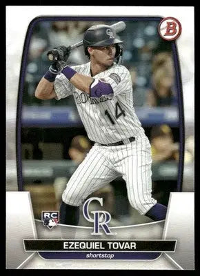 2023 Bowman Baseball Ezequiel Tovar #15 RC Baseball - Baseball Card Single