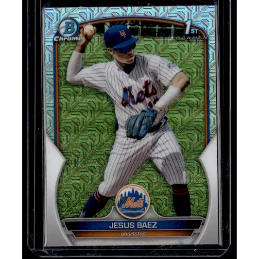 2023 Bowman #BCP-12 Jesus Baez Chrome Prospects Mojo Refractors NM-MT - Baseball Card Single