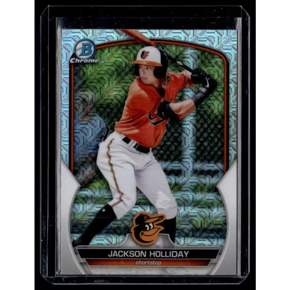 2023 Bowman #BCP-20 Jackson Holliday Chrome Prospects Mojo Refractors NM-MT - Baseball Card Single