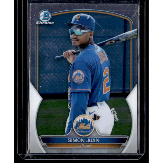 2023 Bowman #BCP-38 Simon Juan Chrome Prospects NM-MT - Baseball Card Single