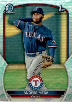 2023 Bowman #BCP-44 Andres Mesa Chrome Prospects Lunar Glow Refractors - Baseball Card Single