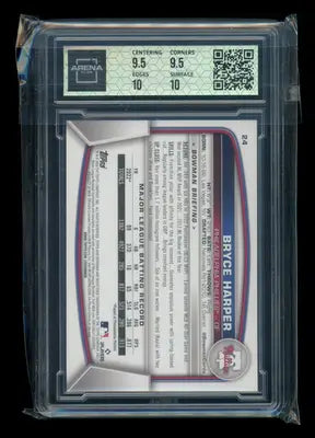 2023 Bowman Bryce Harper #24 Baseball Arena Club 10 - Baseball Card Single