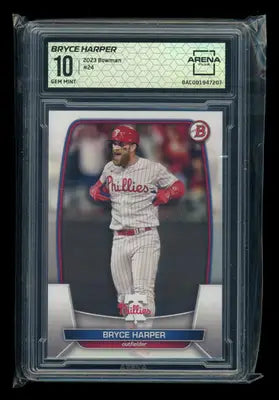 2023 Bowman Bryce Harper #24 Baseball Arena Club 10 - Baseball Card Single