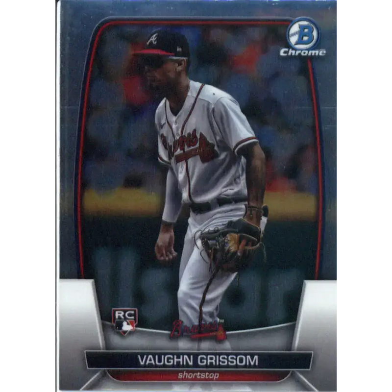 2023 Bowman Chrome #37 Vaughn Grissom NM-MT RC Rookie Atlanta Braves Baseball Card - Baseball Card Single