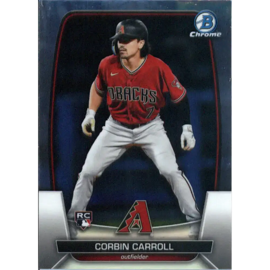 2023 Bowman Chrome #5 Corbin Carroll NM-MT RC Rookie Arizona Diamondbacks Baseball Card - Baseball Card Single