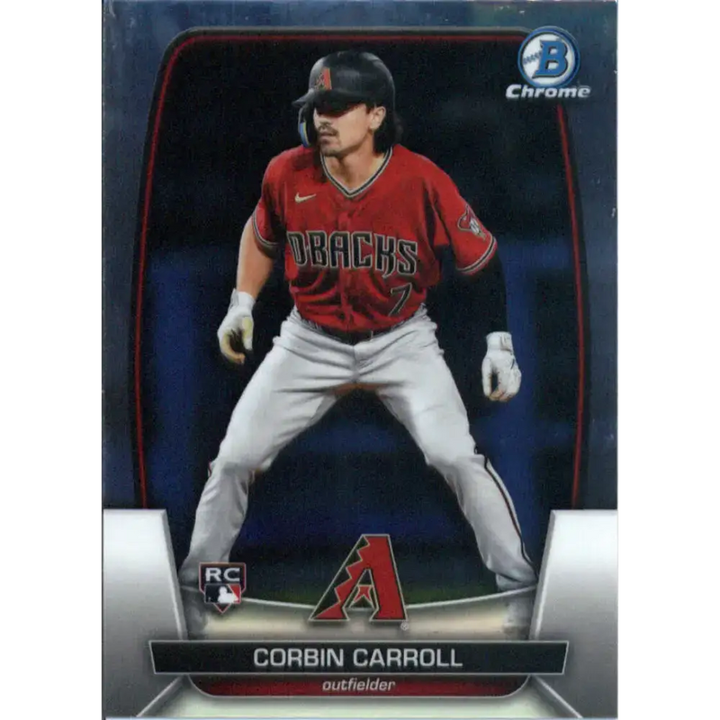 2023 Bowman Chrome #5 Corbin Carroll NM-MT RC Rookie Arizona Diamondbacks Baseball Card - Baseball Card Single