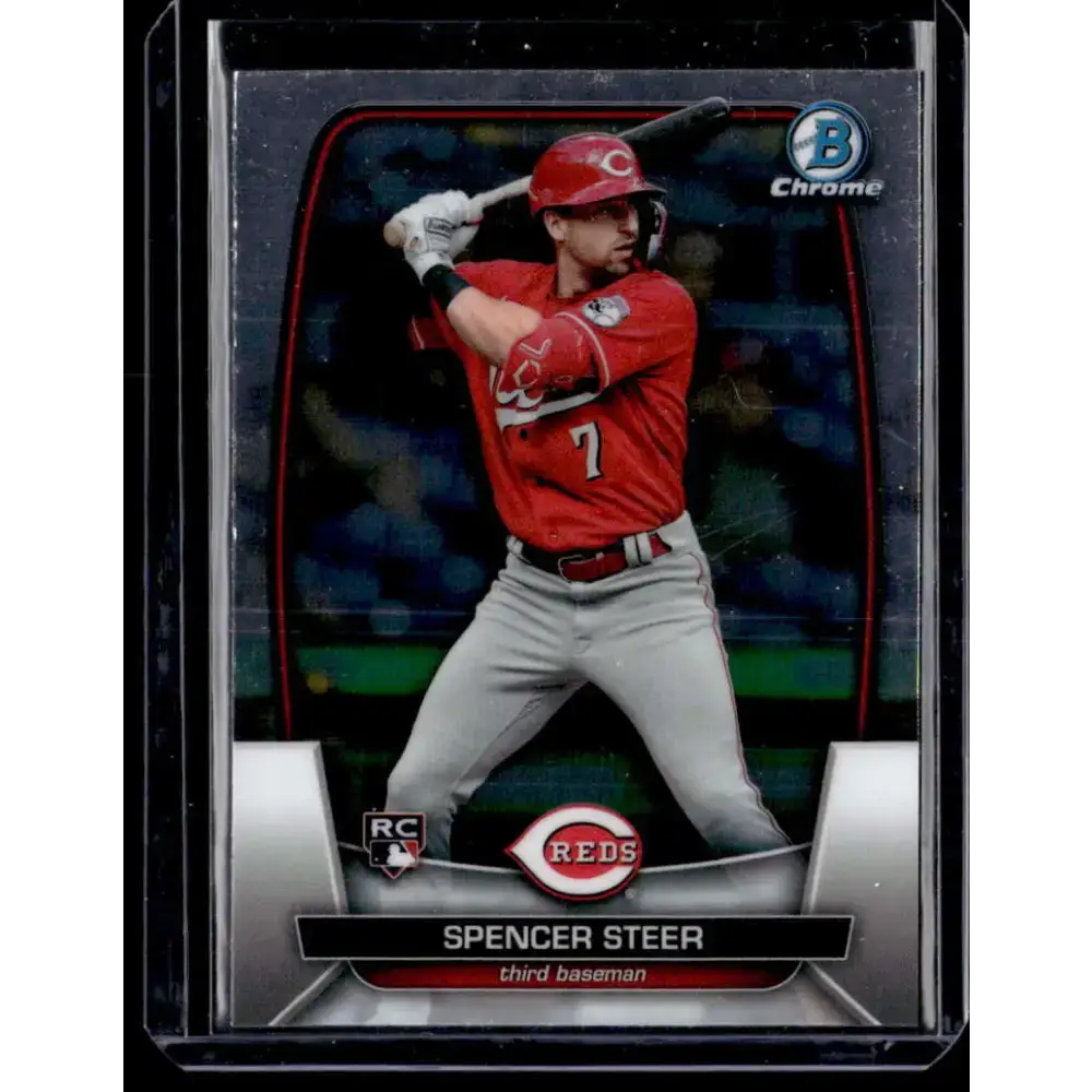 2023 Bowman Chrome #52 Spencer Steer NM-MT - Baseball Card Single