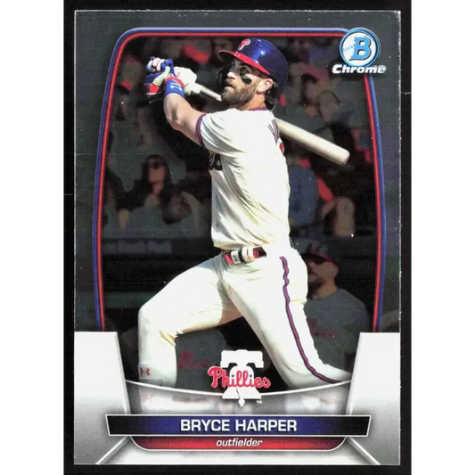 2023 Bowman Chrome #97 Bryce Harper NM-MT Philadelphia Phillies Baseball Card - Baseball Card Single