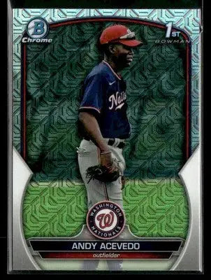 2023 Bowman Chrome Andy Acevedo #BCP-237 Prospects Mojo Refractor Nationals