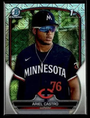 2023 Bowman Chrome Ariel Castro #BCP-203 Prospects Mojo Refractor Twins