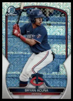 2023 Bowman Chrome Bryan Acuña #BCP-37 Mojo Baseball - Baseball Card Single